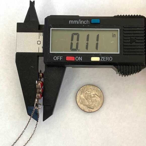 VTG Sterling Silver 925 Southwest Coral Multi Stone Cross Pendant Necklace 16" - Picture 15 of 16